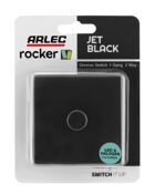 Jet back Arlec Rocker dimmer switch packaging