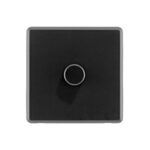 Jet black Arlec Rocker dimmer switch front