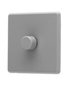 Stone Grey Arlec Fusion single dimmer switch angle