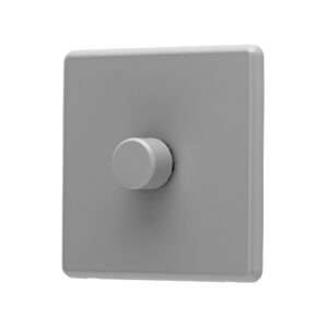 Stone Grey Arlec Fusion single dimmer switch angle