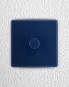 Galaxy Blue Rocker Dimmer Switch on wall