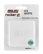Ice White Arlec Rocker dimmer switch packaging