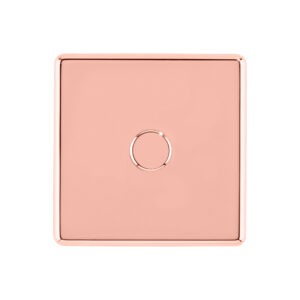 Rose Gold Arlec Fusion single dimmer switch front