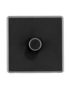 Charcoal Grey Arlec Rocker Dimmer Switch Front