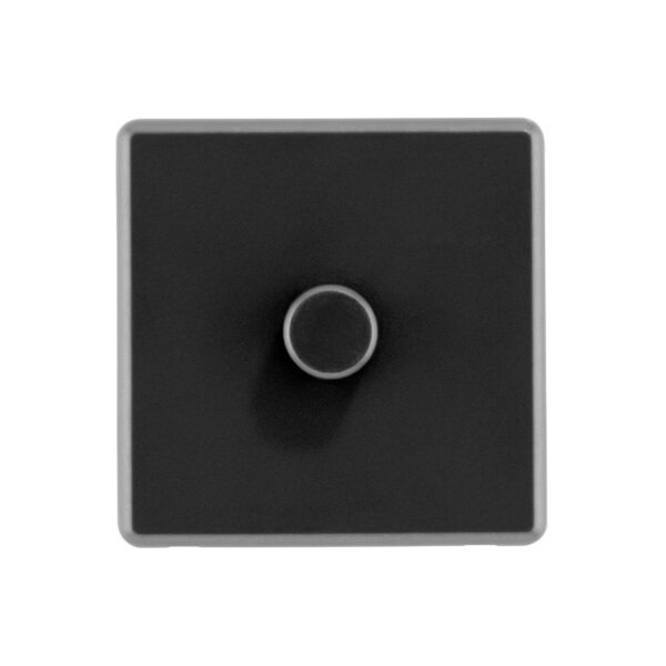 Charcoal Grey Arlec Rocker Dimmer Switch Front