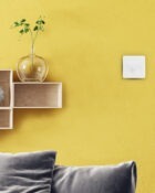 Ice White Arlec Rocker dimmer switch on wall