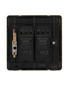 Gold Arlec Fusion double dimmer switch back