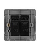 Stone Grey Arlec Fusion double dimmer switch back