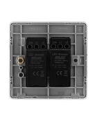 Stone Grey Arlec Fusion double dimmer switch back