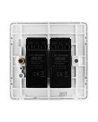 Ice White Arlec Rocker double dimmer switch back