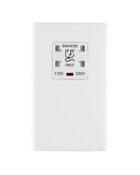 Ice White Arlec Rocker shaver socket front