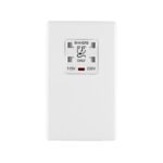 Ice White Arlec Rocker shaver socket front