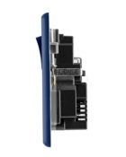 Galaxy Blue Rocker USB Double Socket profile