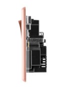 Rose Gold Arlec Fusion USB Plug socket on profile