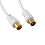 TV Cable & Adaptor White 3m