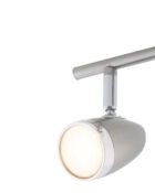Vector LED spotlight 2 lamp bar satin nickel 3