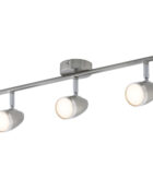 Vector LED spotlight 3 lamp bar satin nickel