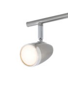 Vector LED spotlight 3 lamp bar satin nickel 3