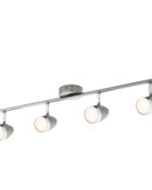 Vector LED spotlight 4 lamp bar satin nickel