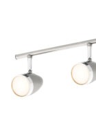 Vector led spotlight 4 lamp bar satin nickel 3