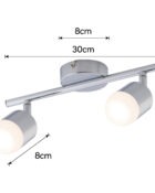 Pallas LED 2 lamp spotlight polished chrome 4