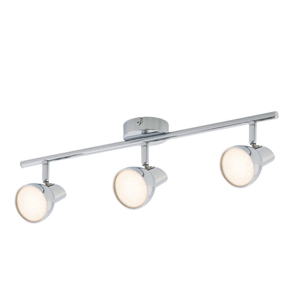 Apollo LED spotlight 3 lamp bar chrome