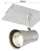 Swansea single spotlight stainless steel 4