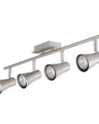 Swansea spotlight 4 lamp bar brushed stainless steel