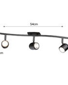 Phoenix spotlight black nickel 3 lamp bar_4