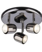 Phoenix black nickel 3 lamp plate