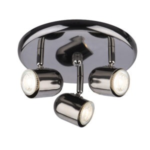 Phoenix black nickel 3 lamp plate