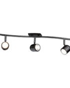 Phoenix spotlight black nickel 3 lamp bar