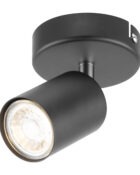 Travis single spot light matte black 1