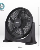 20 Inch Plastic Floor Fan Black 5