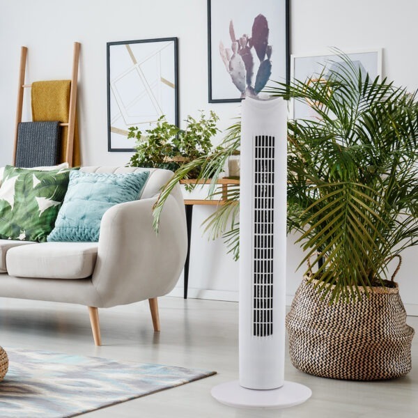 31 Inch Tower Fan White Arlec UK