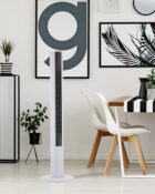 38 Inch Digital Touch Screen Slimline Tower Fan with Remote Control White 3