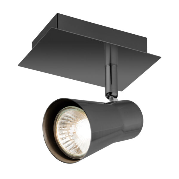 Swansea single spotlight black nickel