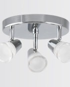 Rhea 3 lamp plate spotlight polished chrome 2