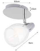 Eliza single spot light chrome 4