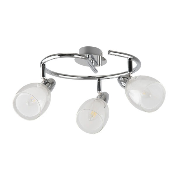 Eliza 3 lamp ring spotlight polished chrome