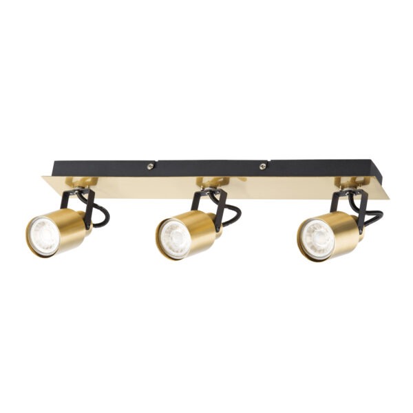 Lucy 3 lamp bar spotlight gold