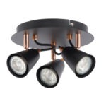 Emma 3 lamp spotlight plate