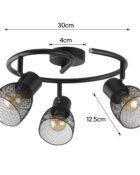 Emily 3 lamp ring spotlight black 4