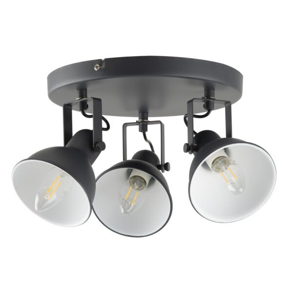 Alfie 3 lamp spotlight powdered grey