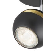 Spotlight curved black and gold Austing single lamp_4