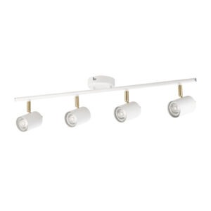 Thorpe spotlight 4 lamp bar white and gold