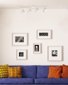 Thorpe spotlight 4 lamp bar white and gold 2