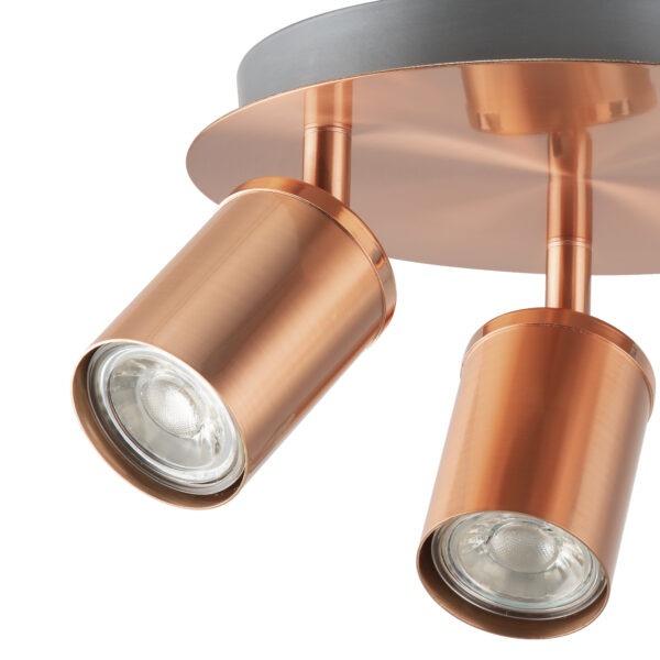 The best kitchen spotlight Rose gold 3 lamp, plate, adjustable