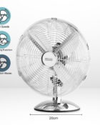 12" desk fan chrome 4