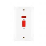 Switch 1 Gang DP 45A Neon Double Plate